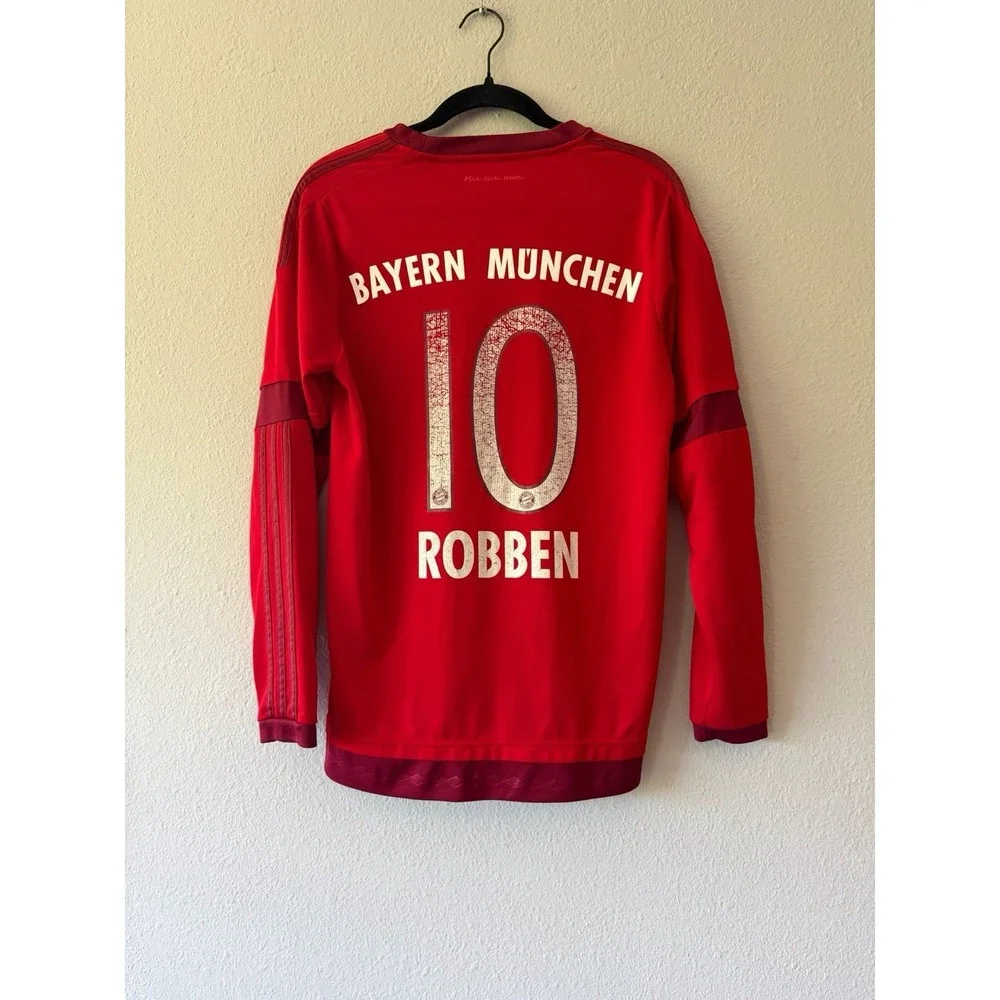 BAYERN MÜNICH 2015 2016 HOME FOOTBALL SHIRT SOCCER JERSEY ADIDAS S08806 ROBBEN M